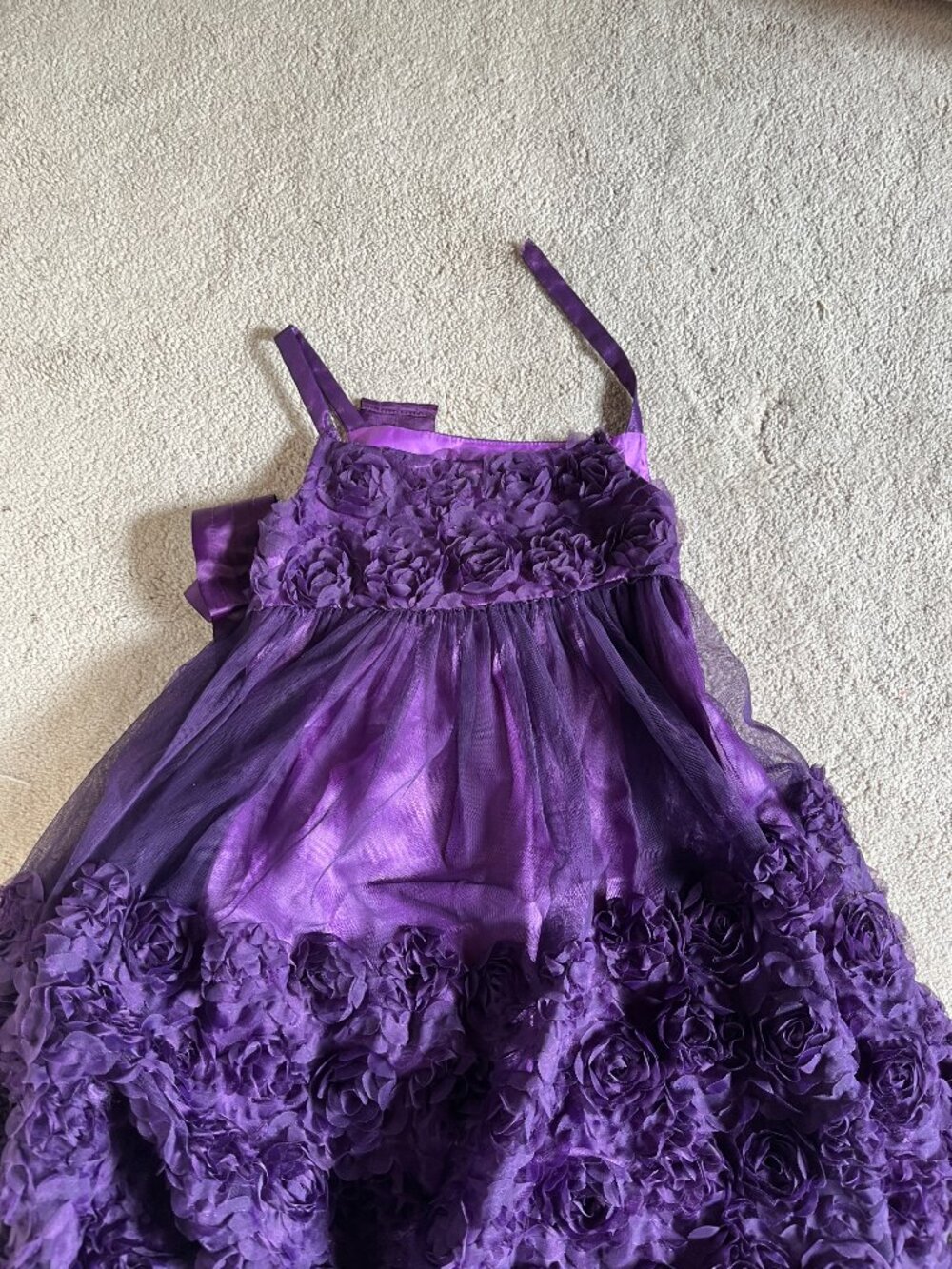 Bonnie Jean Purple Party Dress Size 6 - Picture 6 of 12